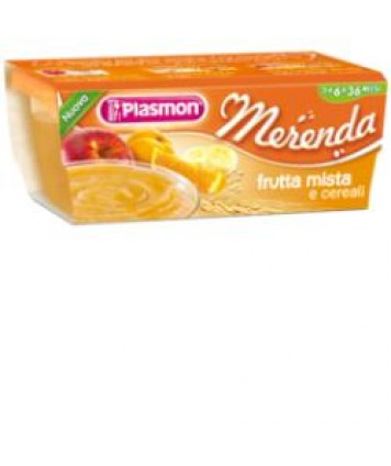 PLASMON MERENDA FRUTTA MISTA/CEREALI 120X2