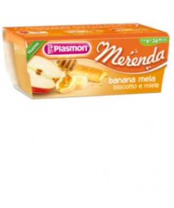 PLASMON MERENDA BANANA/MELA/MIELE 120X2