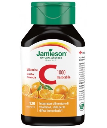 JAMIESON VITAMINA C 500 120 COMPRESSE MASTICABILI ALL'ARANCIA