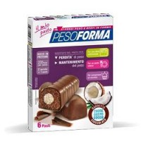 PESOFORMA BARRETTE AL CIOCCOLATO CUORE COCCO 12PZ