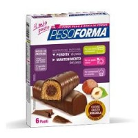 PESOFORMA BARRETTE AL CIOCCOLATO CUORE NOCCIOLA 12PZ