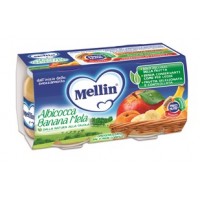 MELLIN OMOGENEIZZATO ALBICOCCA BANANA E MELA 2X100G