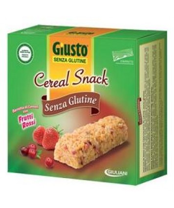 GIUSTO SENZA GLUTINE CEREAL SNACK AI FRUTTI ROSSI 150G