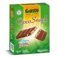 GIUSTO SENZA GLUTINE CIOCO SNACK CON CIOCCOLATO AL LATTE 5 BARRETTE DA 25G