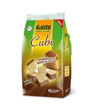 GIUSTO SENZA GLUTINE CUBI' WAFER AL CACAO 175G