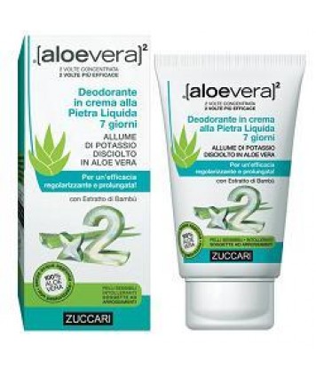 ZUCCARI ALOEVERA2 DEODORANTE IN CREMA ALLA PIETRA LIQUIDA 7 GIORNI 30ML