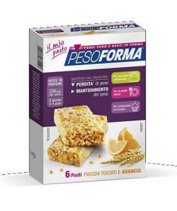 PESOFORMA BARRETTE CEREALI E ARANCIA 6PZ