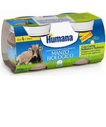 HUMANA OMOG MANZO BIO 2X80G