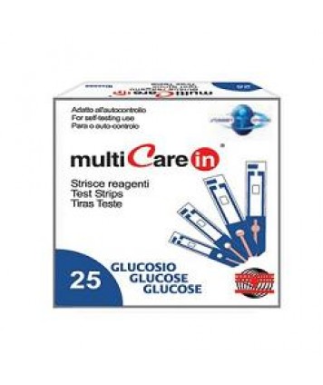 MULTICARE IN GLUCOSIO 25 STRISCE