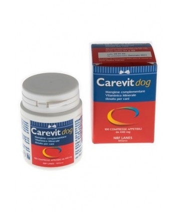 CAREVIT DOG MANGIME 100 COMPRESSE VETERINARIO