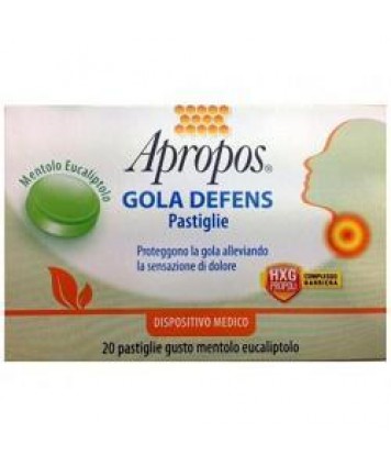 APROPOS GOLA DEFENS MENTA ED EUCALIPTO 20 PASTIGLIE