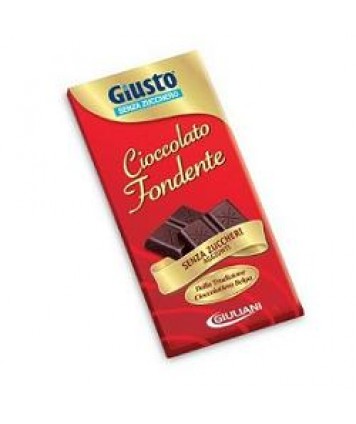 GIUSTO SENZA ZUCCHERO TAVOLETTA CIOCCOLATO FONDENTE 85G