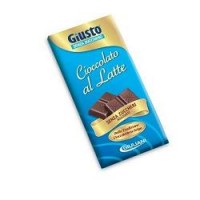 GIUSTO SENZA ZUCCHERO TAVOLETTA CIOCCOLATO AL LATTE 85G 