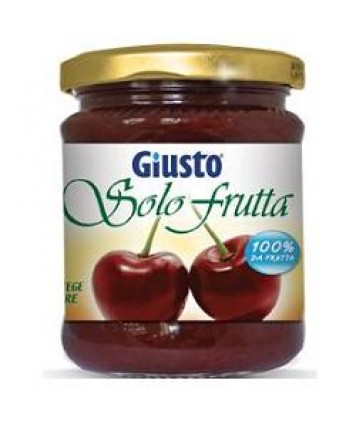 GIUSTO SENZA ZUCCHERO MARMELLATA CILIEGIA SOLO FRUTTA 284G 