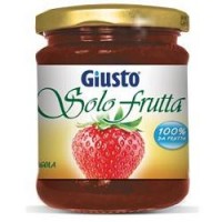 GIUSTO SENZA ZUCCHERO MARMELLATA SOLO FRUTTA FRAGOLA 284G