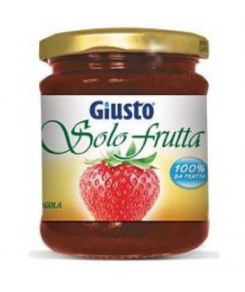 GIUSTO SENZA ZUCCHERO MARMELLATA SOLO FRUTTA FRAGOLA 284G