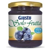 GIUSTO SENZA ZUCCHERO MARMELLATA SOLO FRUTTA MIRTILLI 284G