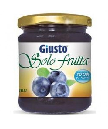 GIUSTO SENZA ZUCCHERO MARMELLATA SOLO FRUTTA MIRTILLI 284G