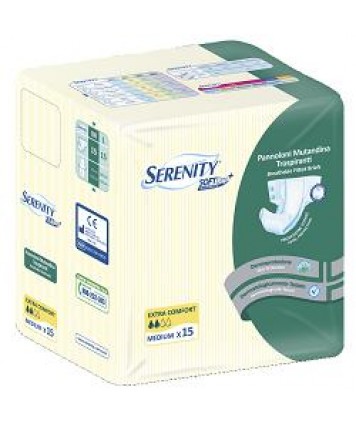 SERENITY SOFT-DRY PANNOLONE A MUTANDINA EXTRA MISURA MEDIA 15 PANNOLONI