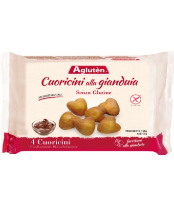 AGLUTEN CUORICINI GIANDUJA150G