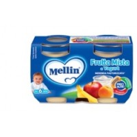 MELLIN MERENDA YOGURT E FRUTTA MISTA 2X120G