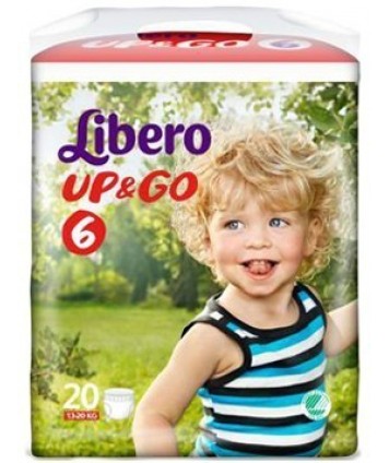 LIBERO UP&GO PANN 6 20PZ 6338