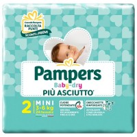 PAMPERS BABY DRY DOWNCOUNT MINI 24PZ 