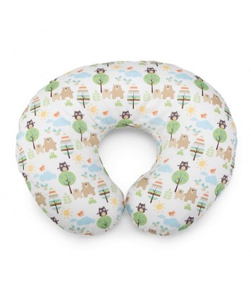 CHICCO BOPPY PILLOW CUSCINO TRASPIRANTE CON FODERA IN COTONE SLIPCOVER HONEYBEAR