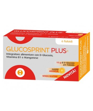 GLUCOSPRINT PLUS ARANCIA 6 FLACONCINI