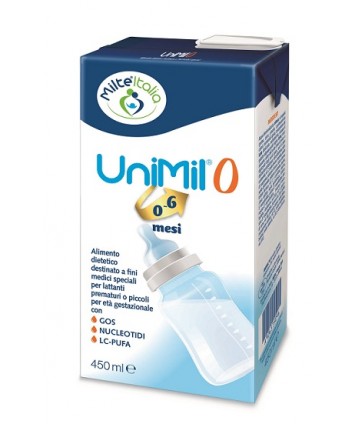 UNIMIL 0 LATTE SLIM 450ML 12PZ