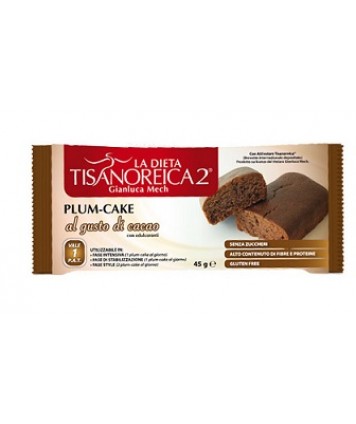 TISANOREICA 2 PLUM-CAKE GUSTO CACAO 45G 