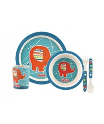 NUBY PAPPA BAMBOO BLUE ELEFANT