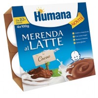 HUMANA MERENDA LATTE CIOC 4X100G