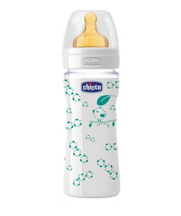 CHICCO BIBERON IN VETRO E CAUCCIU' UNISEX 240ML