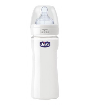 CHICCO BIBERON IN VETRO E SILICONE UNISEX 240ML