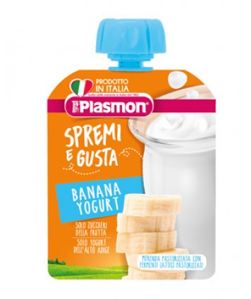 PLASMON SPREMI E GUSTA BANANA E YOGURT 85G