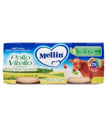 MELLIN-OMO POLLO/VIT VERD 2X80G