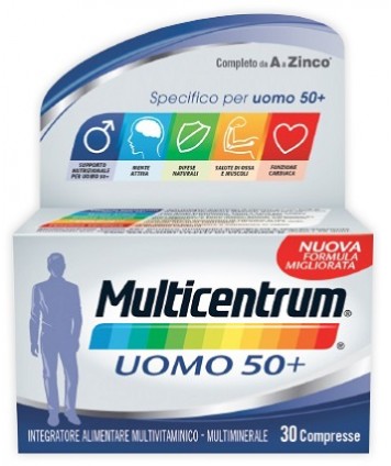 MULTICENTRUM UOMO 50+ 30 COMPRESSE