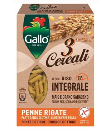 PASTA INT 3CEREALI PENNE 250G
