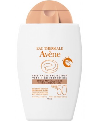 AVENE EAU THERMALE SOLARE FLUIDO MINERALE SPF50+ PROTEZIONE MOLTO ELEVATA COLORATO 40ML