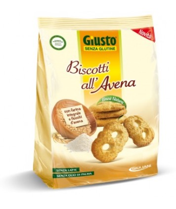 GIUSTO SENZA GLUTINE BISCOTTI ALL'AVENA  250G