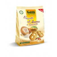 GIUSTO SENZA GLUTINE BISCOTTI ALL'AVENA CON NOCCIOLA  250G