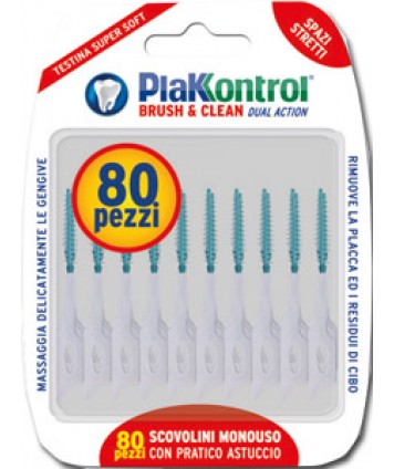 PLAKKONTROL BRUSH&CLEAN 80PZ