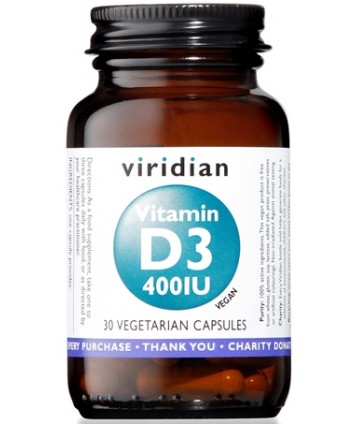 VITAMIN D3 400IU 30CPS VEG NATUR