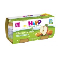 HIPP OMO ALBICOCCA/MELA 2X80G