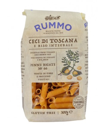 RUMMO PENNE RIGATE N 66 CECI DI TOSCANA E RISO INTEGRALE 300G