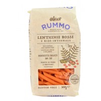 RUMMO PENNETTE RIGATE N 70 LENTICCHIE ROSSE E RISO INTEGRALE300 G