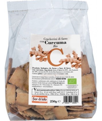 CRACKERINI FARRO C/CURCUMA BIO