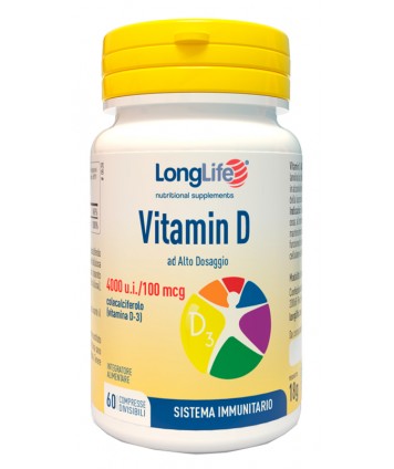 LONGLIFE VITAMIN D4000UI 60CPR