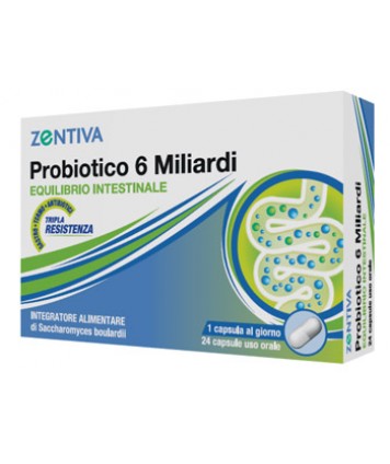 ZENTIVA PROBIOTICO 6MLD 24CPS